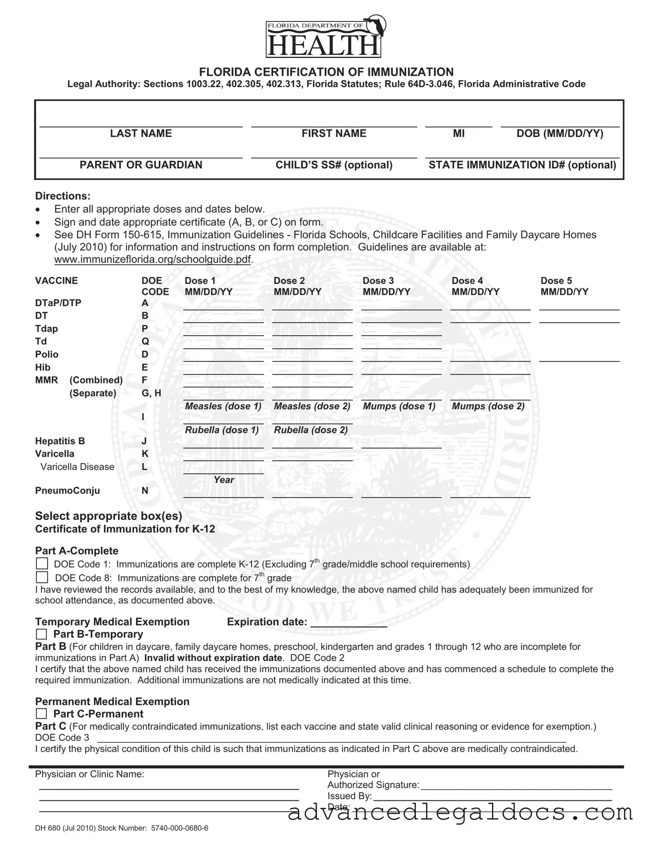 Fill Out Your 680 Form