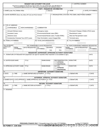 Fill Out Your Da 31 Form