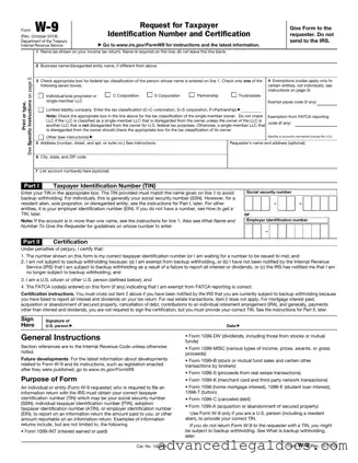 Fill Out Your IRS W-9 Form
