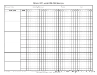 Fill Out Your Medication Administration Record Sheet Form